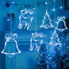 Гірлянда-штора з фігурками 2,5 м (138 LED), від 220V, Біла/Гірлянда новорічна