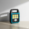 Ліхтар прожектор USB із сонячною панеллю та повербанком Solar LED light HS-8020 60 Вт водозахисту IP65