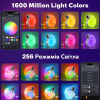 Бездротова мінірозумна смарт-колонка 4 в 1 з блютузом Сonch Music Light, 256 режимів освітлення