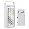 Аварийный аккумуляторный фонарь белый корпус HER-TEX HT-2626, 24 LED, USB, до 80 часов