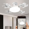 Світлодіодна стельова люстра-вентилятор AY1053/LED лампа з вентилятором у патрон/Стельовий світильник-вентилятор 60W