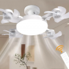 Світлодіодна стельова люстра-вентилятор AY1053/LED лампа з вентилятором у патрон/Стельовий світильник-вентилятор 60W