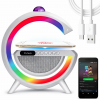 Лампа-нічник із бездротовою зарядкою, Bluetooth-колонкою і RGB LED-підсвіткою 15 Вт + дискокуля, YN-2366