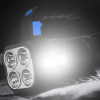 Світлодіодний ручний переносний ліхтар LF-S09 USB/Рожевий ліхтар на акумуляторі