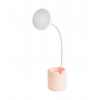 Лампа настольная Risalux сенсорная, LED, 6 Вт, USB, АКБ, 3 режима, белый, 9х9х41 см