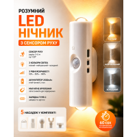 Настінна LED-лампа NS-02 • Декоративний RGB-світильник NS-02 з датчиком руху для інтер’єрного підсвічування