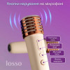Караоке мікрофон з колонкою LOSSO T7 Double бездротовий білий