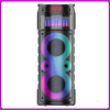 Портативна Bluetooth колонка 2х6.5" з дротовим мікрофоном і пультом ДК JQS6221 30W