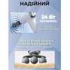 Портативный перкуссионный массажер-пистолет 24 Вт с 6 скоростями и 9 насадками для массажа мышц