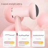 Масажер ручний Replicates Shiatsu Massager YX-720 для тіла акумуляторний із насадками антицелюлітний Рожевий