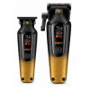 Професійний набір VGR V-879 S2 Gold/Black 2 в 1: машинка для стриження та тример з LED-дисплеями