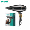 Фен VGR V 423 Black/ Фен для сушіння та укладання волосся 2200W/ Фен 2 швидкості