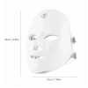LED-маска для обличчя (7 режимів), від USB, Біла/Світодіодна маска для світлотерапії/Лед маска