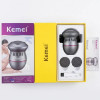 Электрическая пилка для ног, USB, Kemei KM-553, Серый / Электрическая терка для пяток / Электропемза / Электропилка для педикюра