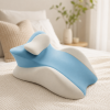 Голубая Подушка ортопедическая pillow-06 / Клинообразная подушка для сна из полиэстера / Ортопедическая подушка для поддержания те