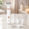 Епілятор hair clipper AN XL-1961 / Жіночий акумуляторний епілятор зі змінними насадками