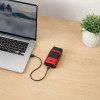Електробритва шейвер з USB, VGR V-307, Червоний / Акумуляторна бритва / Тример для обличчя / Чоловіча електробритва