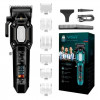 Машинка для стриження (clipper) VGR V-600, 6 насадок, LED display, Black
