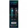 Машинка для стриження (clipper) VGR V-600, 6 насадок, LED display, Black