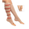 Компресійні гольфи для фіксації щиколоток Zip Sox S/m черный и бежевый