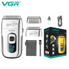 Бритва VGR V 332 Silver/ Шейвер сітковий на USB/Електробритва з подвійним лезом і тримером
