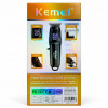 Машинка для стрижки, 3 насадки, USB-C, Kemei KM-2273, Чорний / Акумуляторна машинка для стрижки волосся / Бездротовий тример
