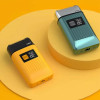 Електробритва шейвер VGR V-357 з USB і LED-дисплеєм, Жовта/Акумуляторна бездротова чоловіча бритва