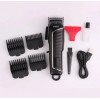 Машинка для стрижки волосся VGR V-683 LED-дисплей акумуляторна 4 насадки 10W Black
