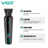 Тример VGR V-930 GREEN, 4 насадки, LED display