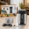Беспроводная электробритва для мужчин, 1400мАч, от USB, Kemei T402, Серая / Бритва аккумуляторная / Электрическая бритва / Шейвер
