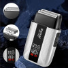 Беспроводная электробритва для мужчин, 1400мАч, от USB, Kemei T402, Серая / Бритва аккумуляторная / Электрическая бритва / Шейвер