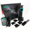Тример VGR V-977 BLACK, регулювання потужностей 6000 — 8000 PRM, 2500 mAh, 4 насадки, LED display
