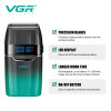 Електробритва VGR V-308, Green шейвер, подвійне лезо, 9000 RPM, LED Display