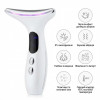 Многофункциональный микротоковый лифтинг-массажер для лица и шеи Neck Beauty Device с LED-терапией (7 цветов) и прогревом