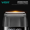 Набір для стрижки VGR 3 в 1 V-640 S3 BLACK, машинка для стрижки (clipper), триммер та електробритва (шейвер
