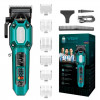 Машинка для стрижки (clipper) VGR V-600 Green, 6 насадок, регулятор висоти, LED display, 7000 RPM