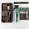 Машинка для стрижки (clipper) VGR V-600 Green, 6 насадок, регулятор висоти, LED display, 7000 RPM