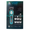 Машинка для стрижки (clipper) VGR V-600 Green, 6 насадок, регулятор висоти, LED display, 7000 RPM