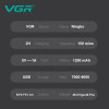 Бритва VGR V 640 S Black/ Шейвер чоловічий професійний/Електробритва акумуляторна чорна