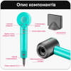Професійний фен VGR V-440 GREEN 1400 Вт, фен для сушіння та укладання волосся з 3 насадками, 3 рівнями обдуву та холодним повітрям