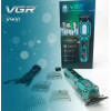 Акумуляторна машинка для стрижки VGR V900 Green з набором насадок