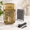 Бритва VGR V 336 Gold / Шейвер аккумуляторная с тройным лезвием / Электробритва 8500 об/мин