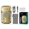 Бритва VGR V 336 Gold / Шейвер аккумуляторная с тройным лезвием / Электробритва 8500 об/мин
