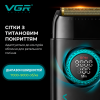 Набір VGR STEPLERSS PRO 4 IN 1 BLACK, машинка для стрижки, тример, електробритва, фен