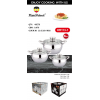 Набор кастрюль Haus Roland HR113-1, 3 шт из нержавеющей стали 2,6/3,6/6,1 л. Серебристый (HR113-1)