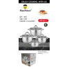 Набор кастрюль Haus Roland HR151-7, 4 шт из нержавеющей стали 1,9/2,7/3,6/4,7 л. Серебристый (HR151-7)