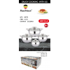 Набір каструль Haus Roland HR113-2, 4 шт. з неіржавкої сталі 1,9/2,6/3,6/6,1 л. Сріблястий (HR113-2)