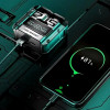 Бездротові навушники Bluetooth з кейсом і вбудованим Power Bank, M25, Чорний/Вакуумні навушники з дисплеєм
