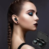 Беспроводные Bluetooth наушники с дисплеем и микрофоном TWS M10, Черный / Блютуз наушники с функцией PowerBank
