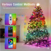 Вуличні вогні 5 м Smart Bluetooth — світлодіодна смарт-гірлянда RGB, музична, USB, вологозахист IP65